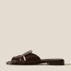 Ancora Squared Slide | Dark Brown