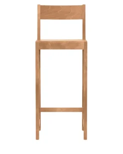 Bar Chair 01 | Warm Brown Wood | H76