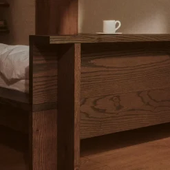 Hem Bed Frame | Smoked Red Oak