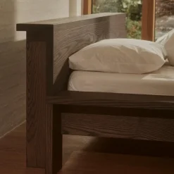 Hem Bed Frame | Smoked Red Oak