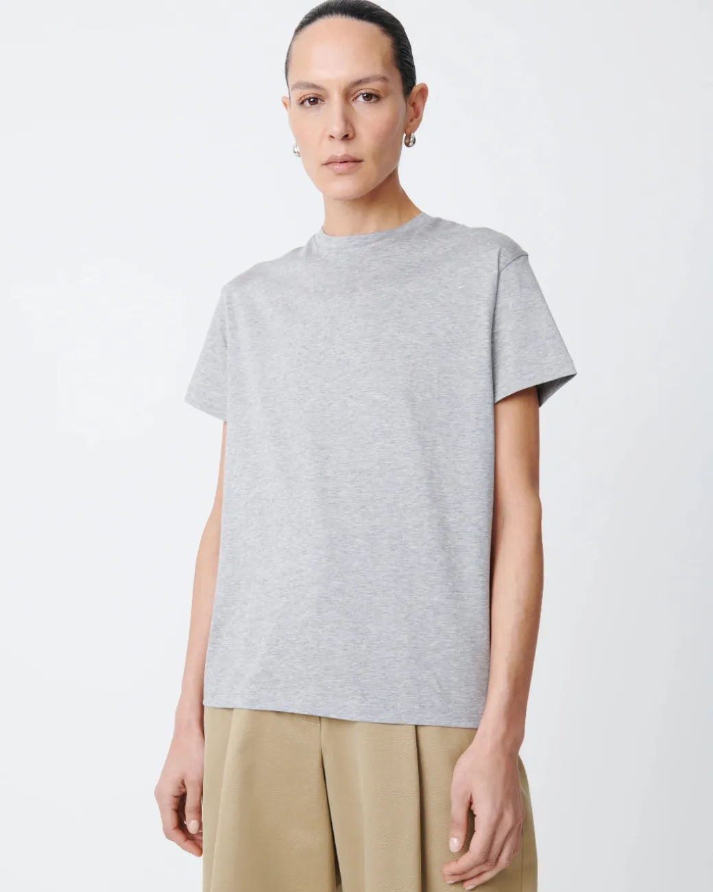 Marine T-Shirt | Grey Marl