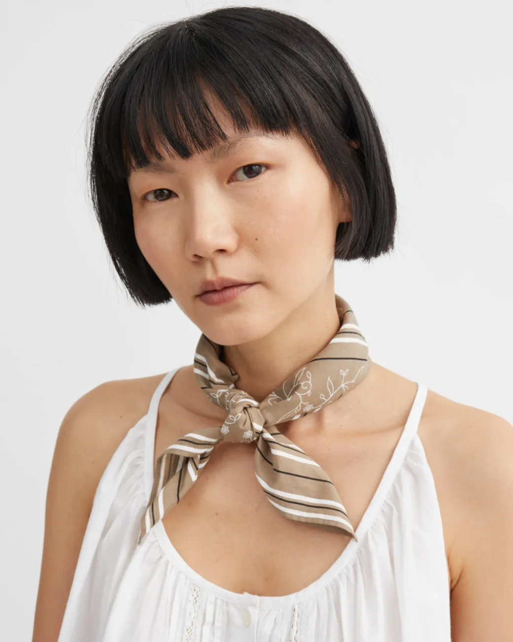 Skall Classic Scarf | Moss/White/Black