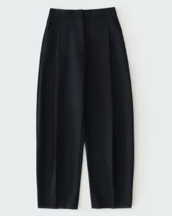 Vai Tropical Wool Pant |  Darkest Navy